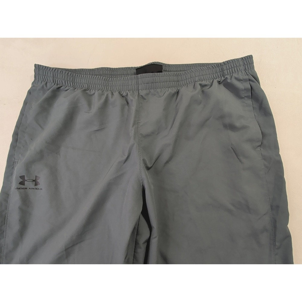 Under Armour Vital Woven Track Pants Mens 3XL Tall Gray Loose Fit Mesh Lined - Picture 5 of 10
